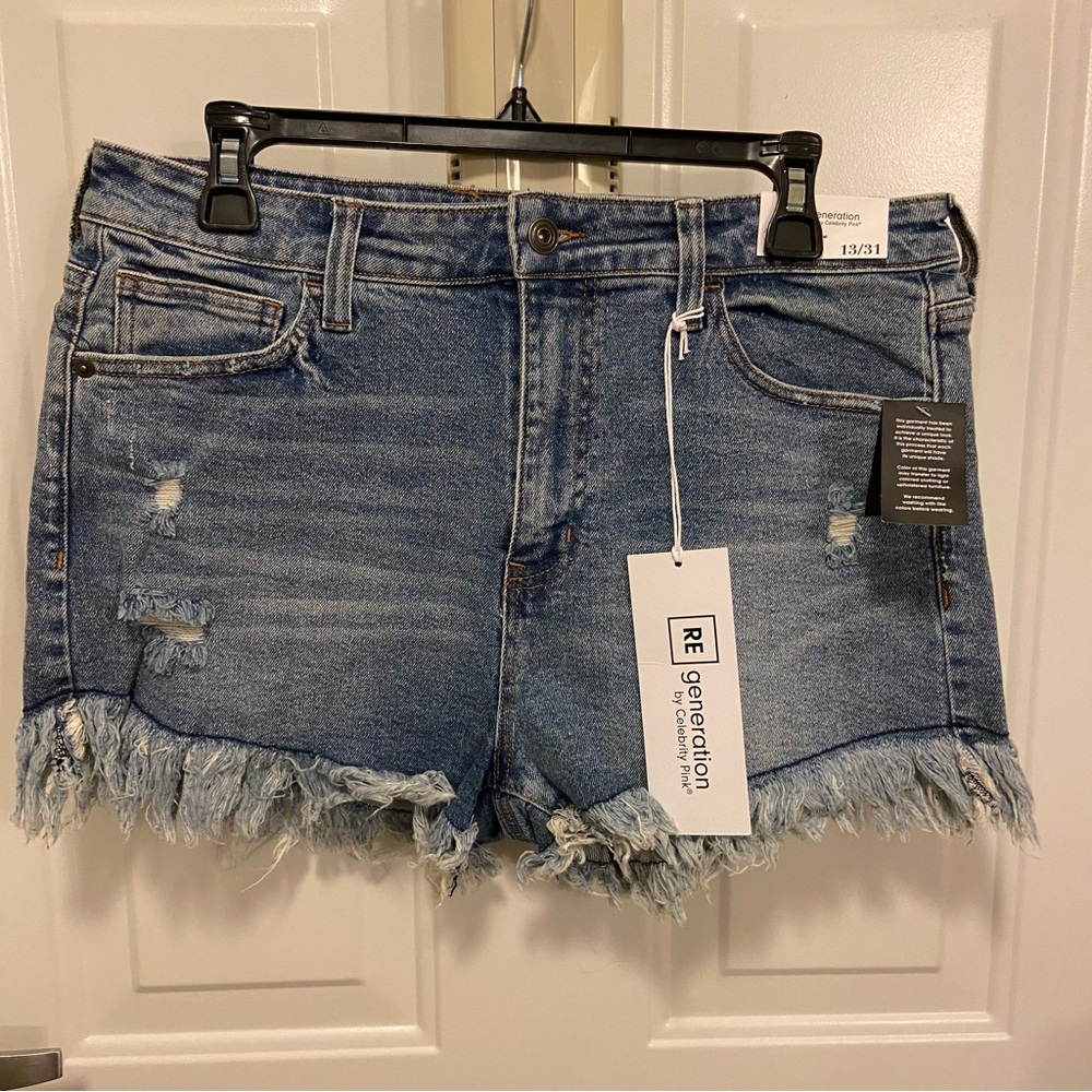 Frayed Hem Shorts